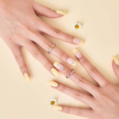 [Violet JW]Dazzling Polychromatic Multi cut Daily Ring