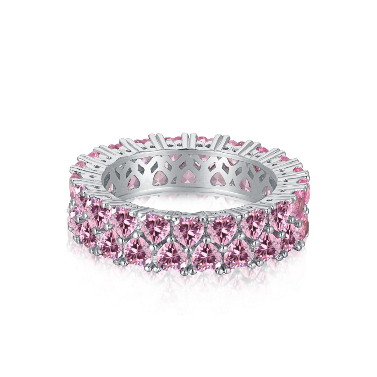 [Violet JW]Sparkling Full Heart Ring