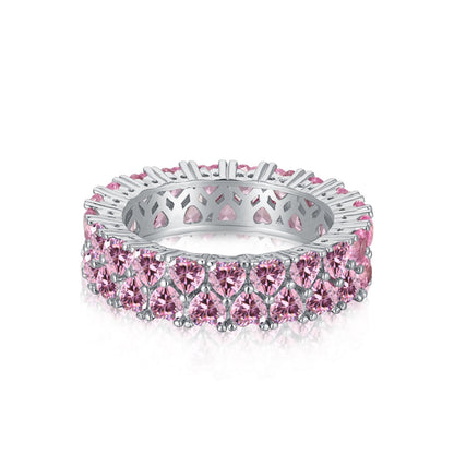 [Violet JW]Sparkling Full Heart Ring