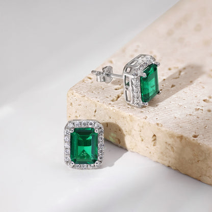 [Violet JW]Luxurious Dainty Emerald Cut Banquet Earrings
