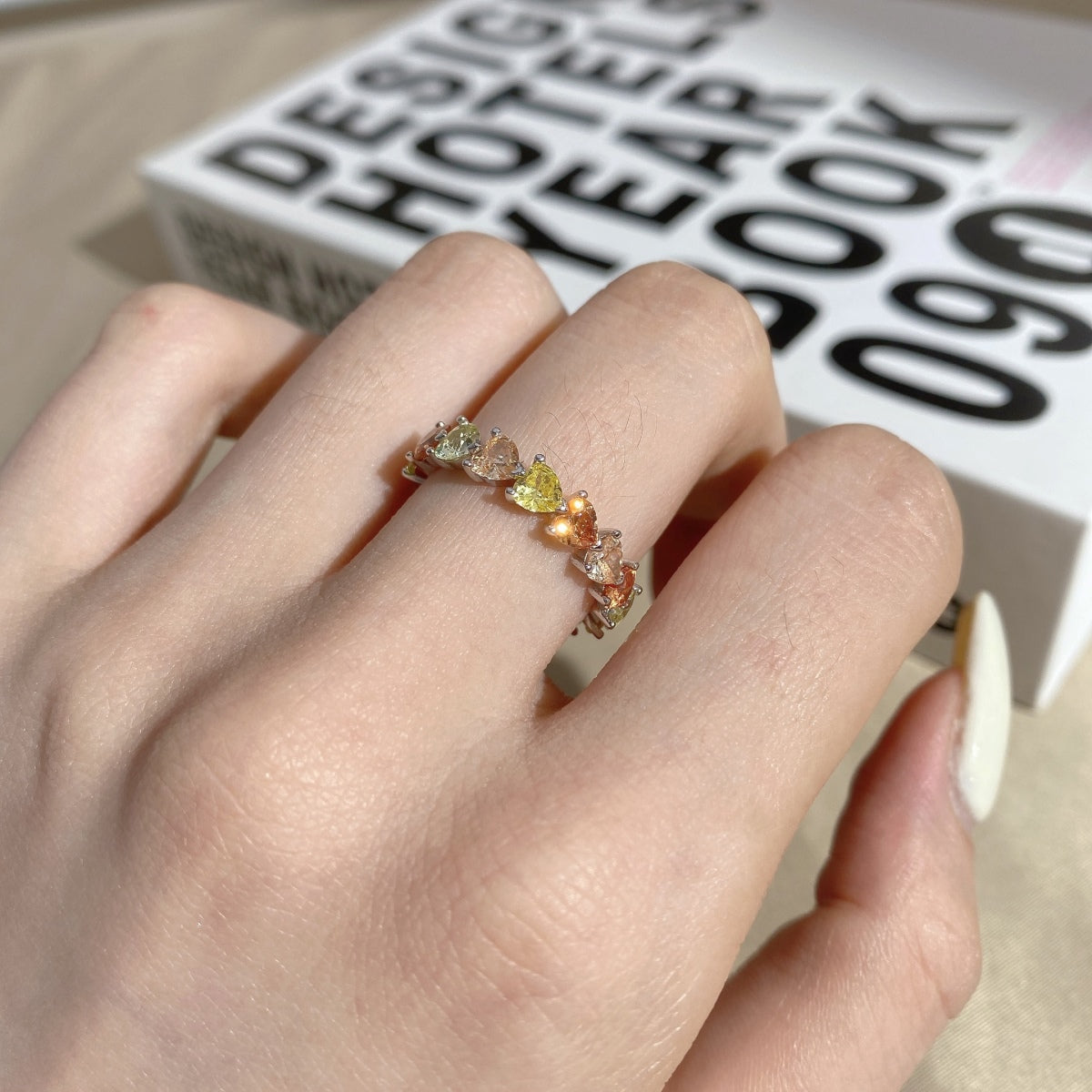 [Violet JW]0.25 Carat Radiant Romance Heart Cut Lover Ring