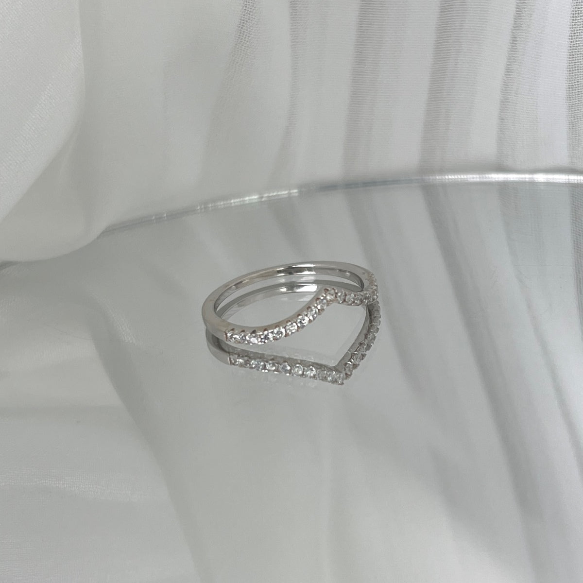 [Violet JW]Elaborate Tennis Band Ring