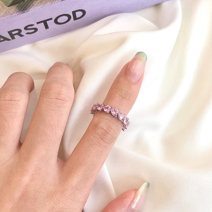 [Violet JW]0.25 Carat Radiant Romance Heart Cut Lover Ring
