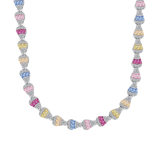 [Violet JW]Radiant Colorful Rainbow Necklace