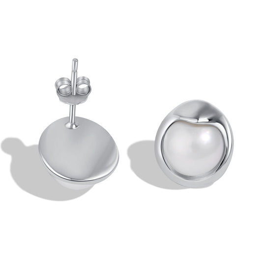 [Violet JW]Dainty Bread Pearl Earrings
