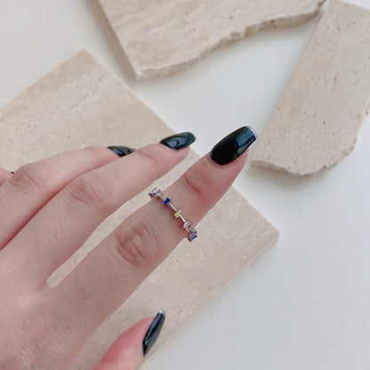 [Violet JW]Unique Trapezoid Cut Daily Ring
