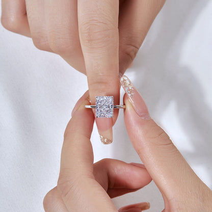 [Violet JW]4.0 Carat Ornate Enchanting Radiand Cut Banquet Ring