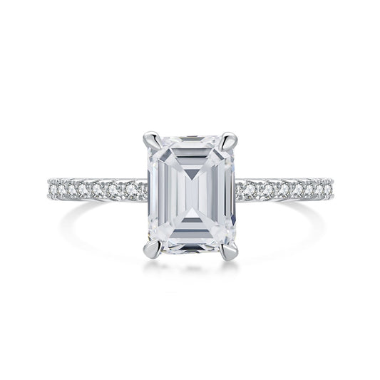 [Violet JW]2.0 Carat Scintillating Ornate Radiant Cut Party Ring