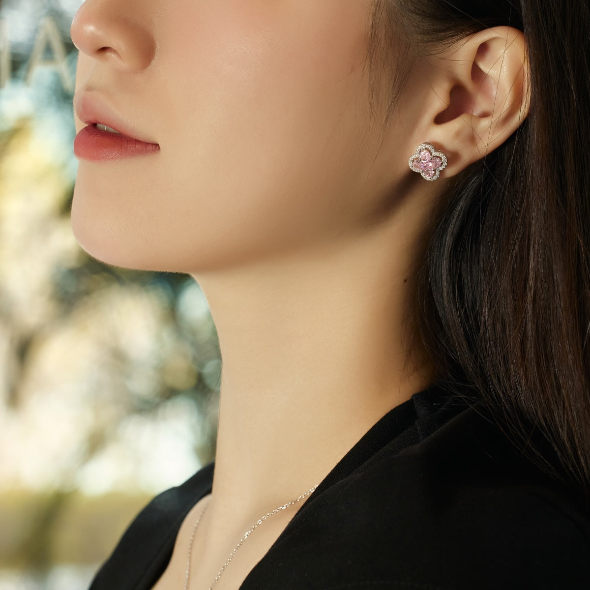 [Violet JW]Lucky Four-Leaf Clover Exquisite Earrings