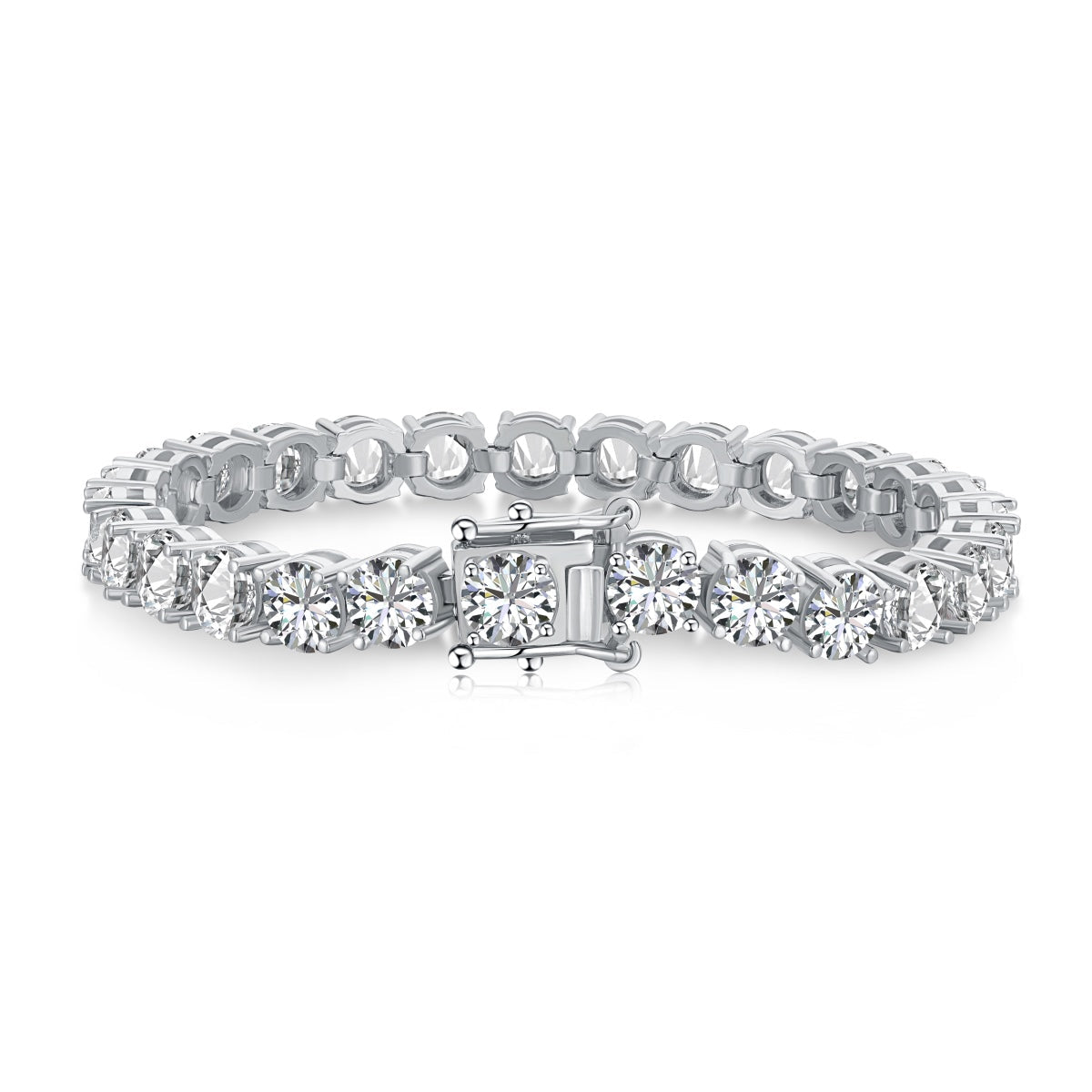 [Violet JW]0.75 Carat Dazzling Round Cut Wedding Bracelet