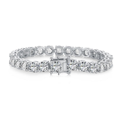 [Violet JW]0.75 Carat Dazzling Round Cut Wedding Bracelet