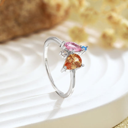 [Violet JW]Radiant Colorful Multi Cut Daily Ring