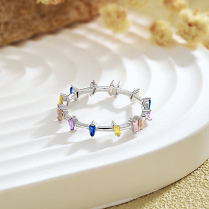 [Violet JW]Unique Trapezoid Cut Daily Ring