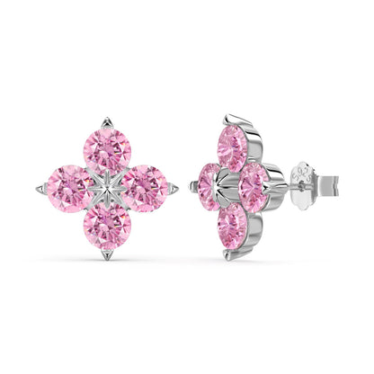 [Violet JW]Four-Leaf Clover Eight-Pointed Star Earrings