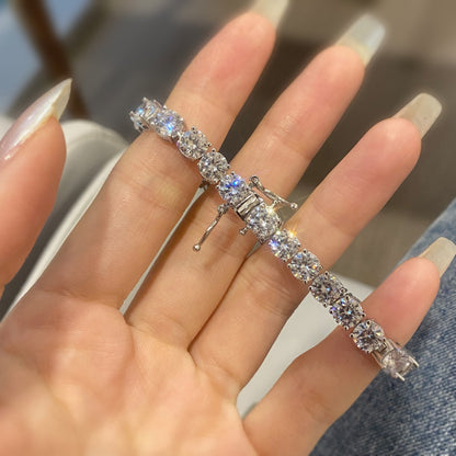 [Violet JW]0.75 Carat Dazzling Round Cut Wedding Bracelet