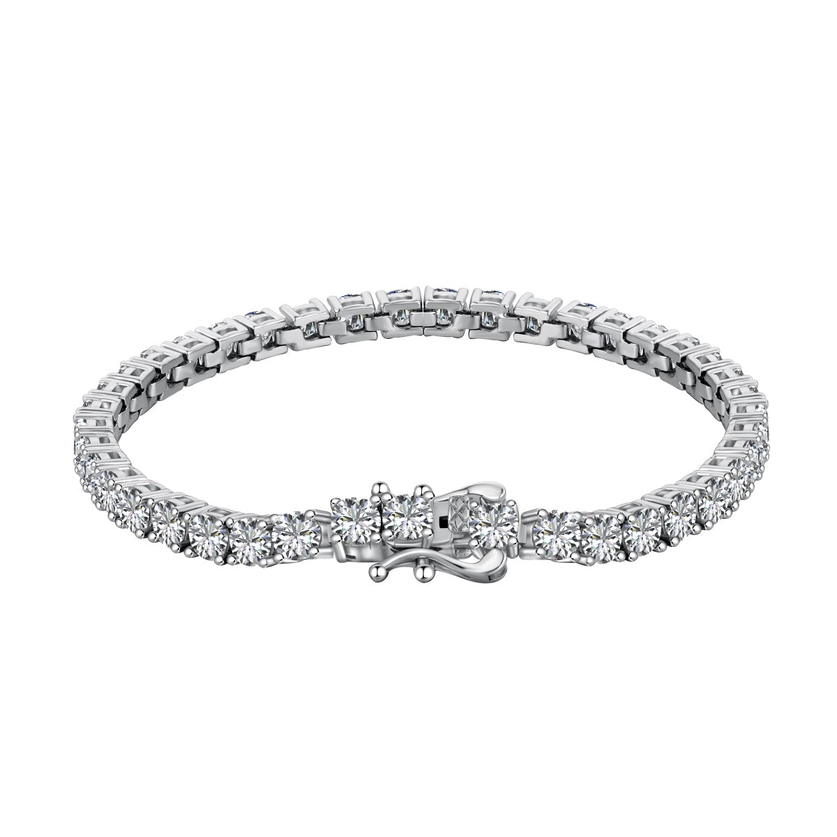 [Violet JW]Luxurious Ornate Round Cut Tennis Bracelet