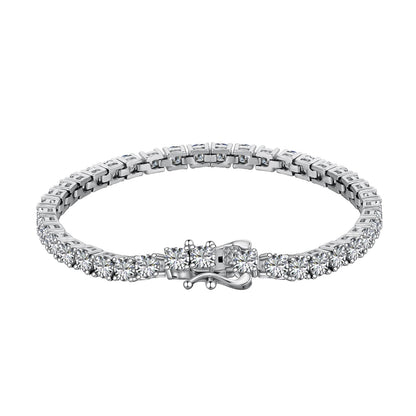 [Violet JW]Luxurious Ornate Round Cut Tennis Bracelet