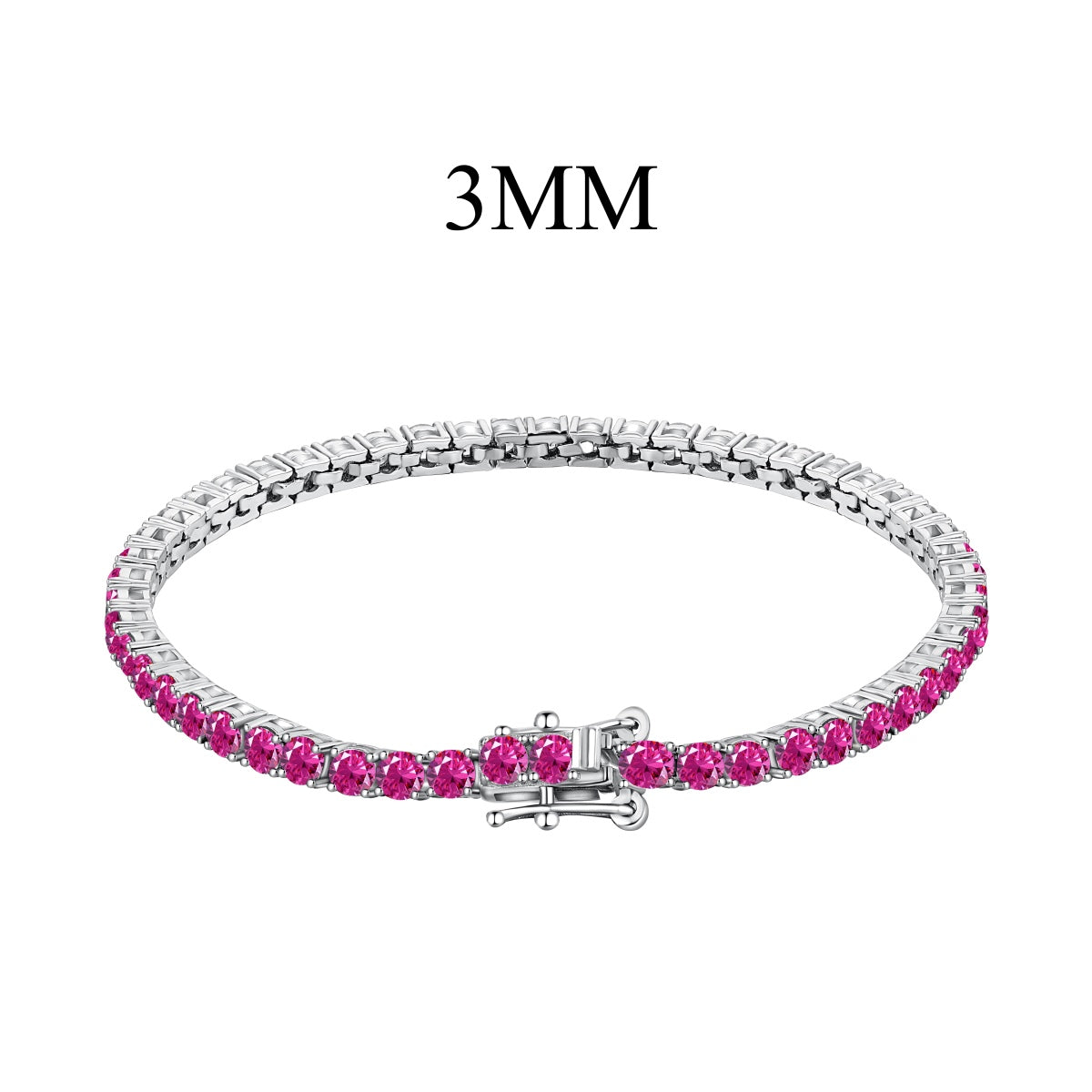 [Violet JW]Radiant Colorful Round Cut Party Bracelet