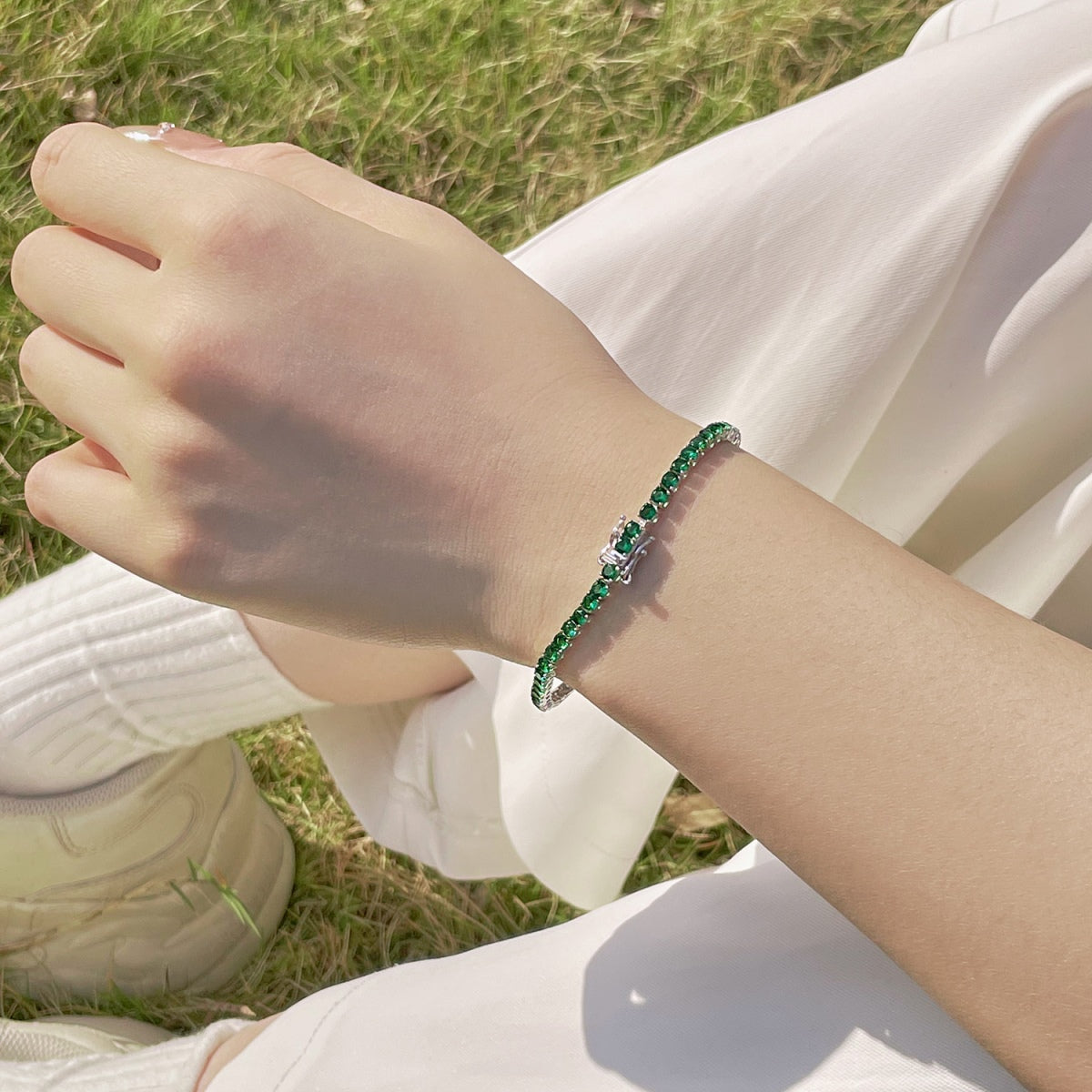 [Violet JW]Radiant Colorful Round Cut Party Bracelet