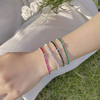 [Violet JW]Radiant Colorful Round Cut Party Bracelet