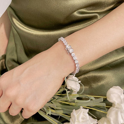 [Violet JW]Ornate Sparkling Round Cut Wedding Bracelet