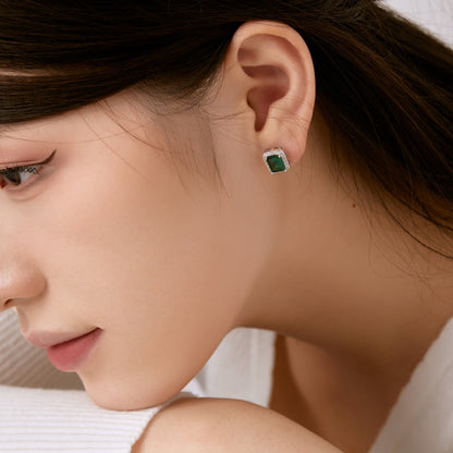 [Violet JW]Luxurious Dainty Emerald Cut Banquet Earrings