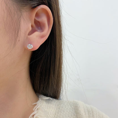 [Violet JW]Dainty Round Shape Earrings