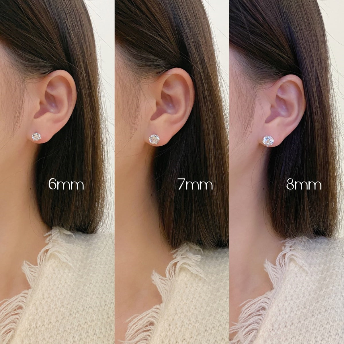 [Violet JW]Dainty Round Shape Earrings