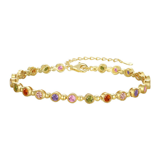 [Violet JW]Sparkling Exquisite Round Cut Party Bracelet