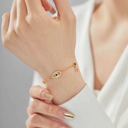 [Violet JW]Dainty Eye Shape Bracelet