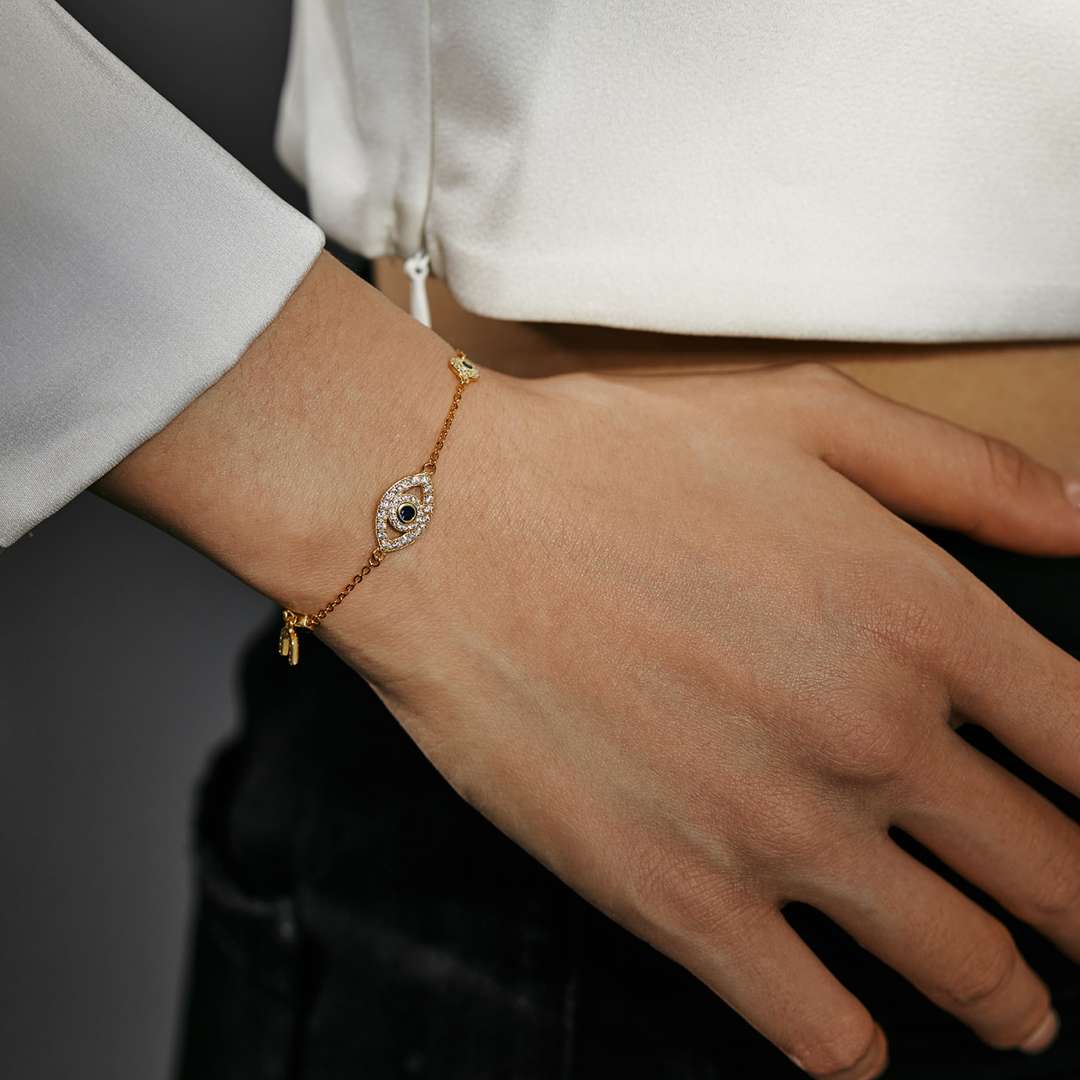 [Violet JW]Dainty Eye Shape Bracelet