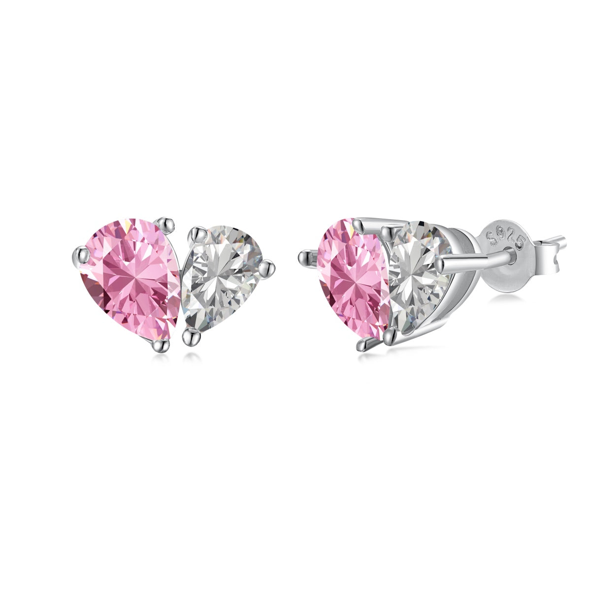 [Violet JW]Dazzling Elegant Heart Cut Lover Earrings