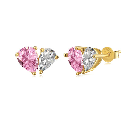 [Violet JW]Dazzling Elegant Heart Cut Lover Earrings