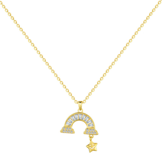 [Violet JW]Unique Rainbow Star Necklace