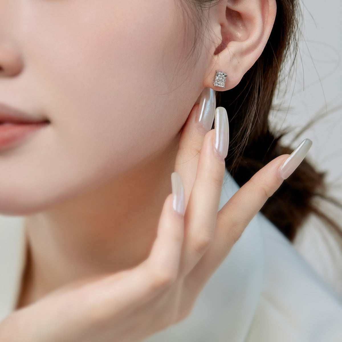 [Violet JW]Radiant Luxurious Princess Cut Daily Earrings