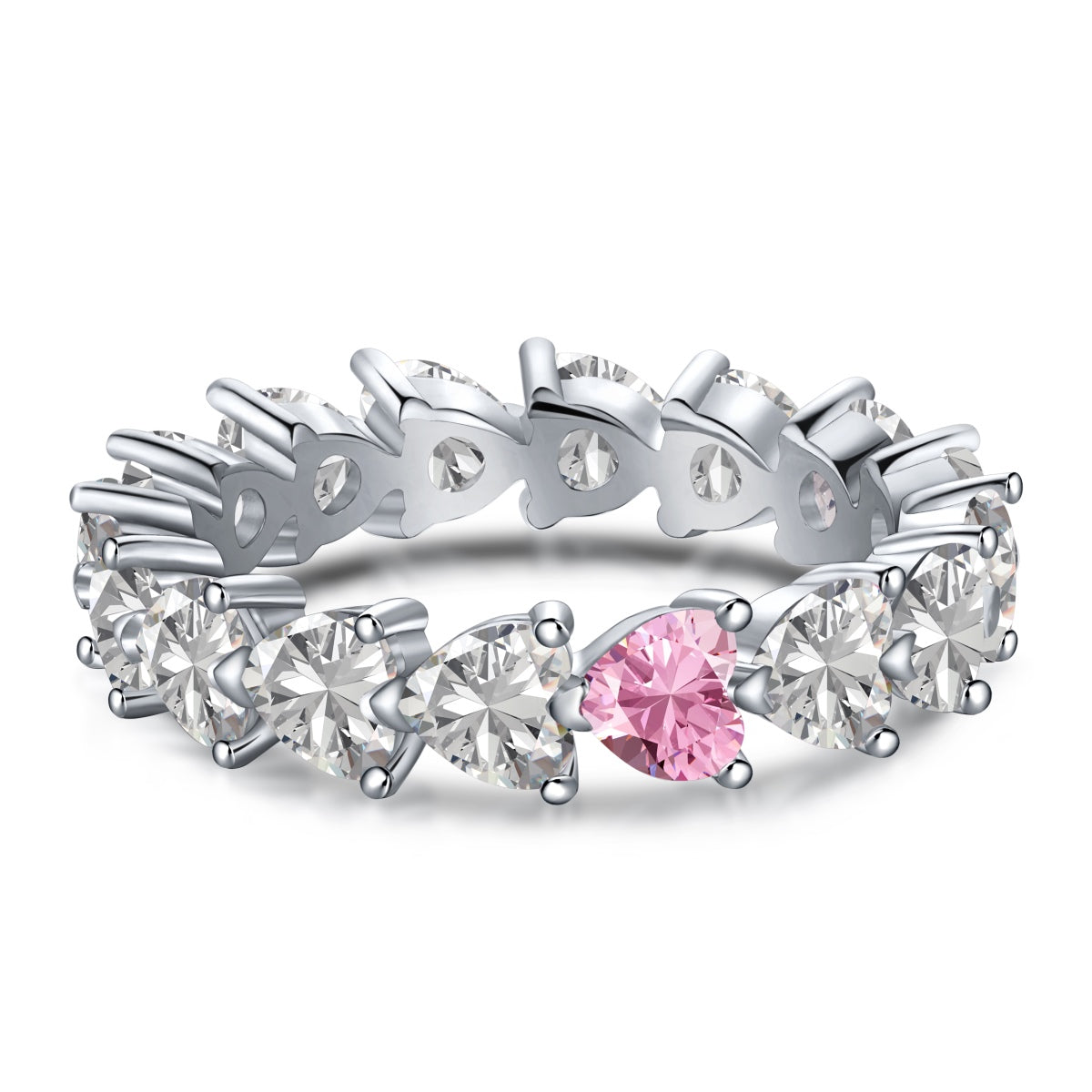 [Violet JW]0.25 Carat Radiant Romance Heart Cut Lover Ring