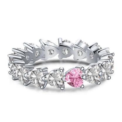 [Violet JW]0.25 Carat Radiant Romance Heart Cut Lover Ring