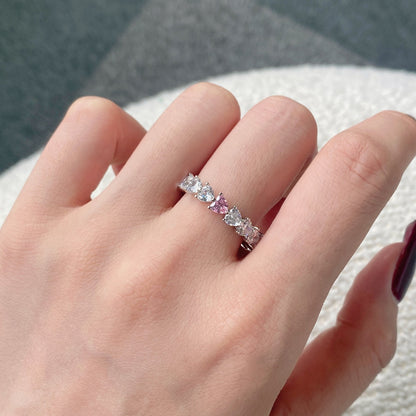 [Violet JW]0.25 Carat Radiant Romance Heart Cut Lover Ring