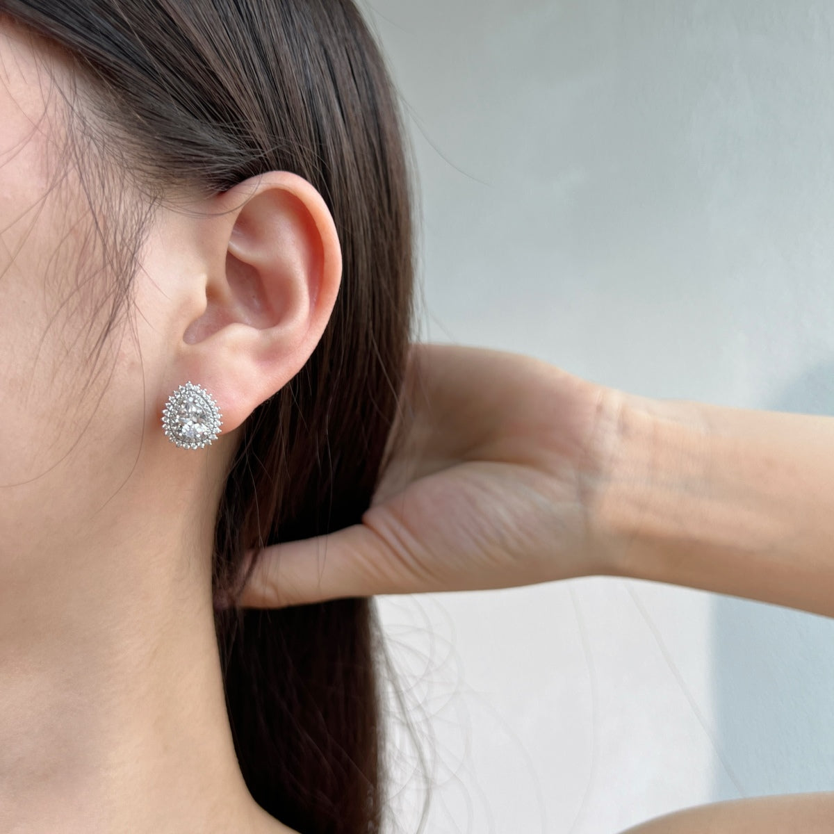 [Violet JW]Delicate Gorgeous Pear Cut Daily Earrings