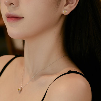 [Violet JW]Delicate Unique Oval Cut Daily Earrings