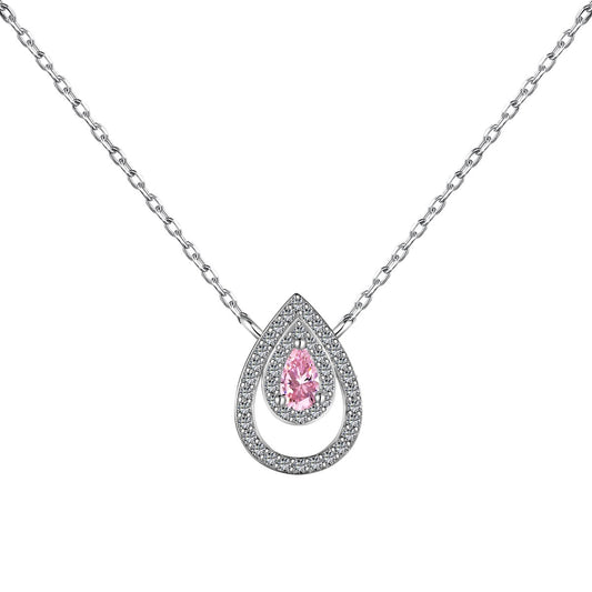 [Violet JW]Sparkling Pear Cut Necklace