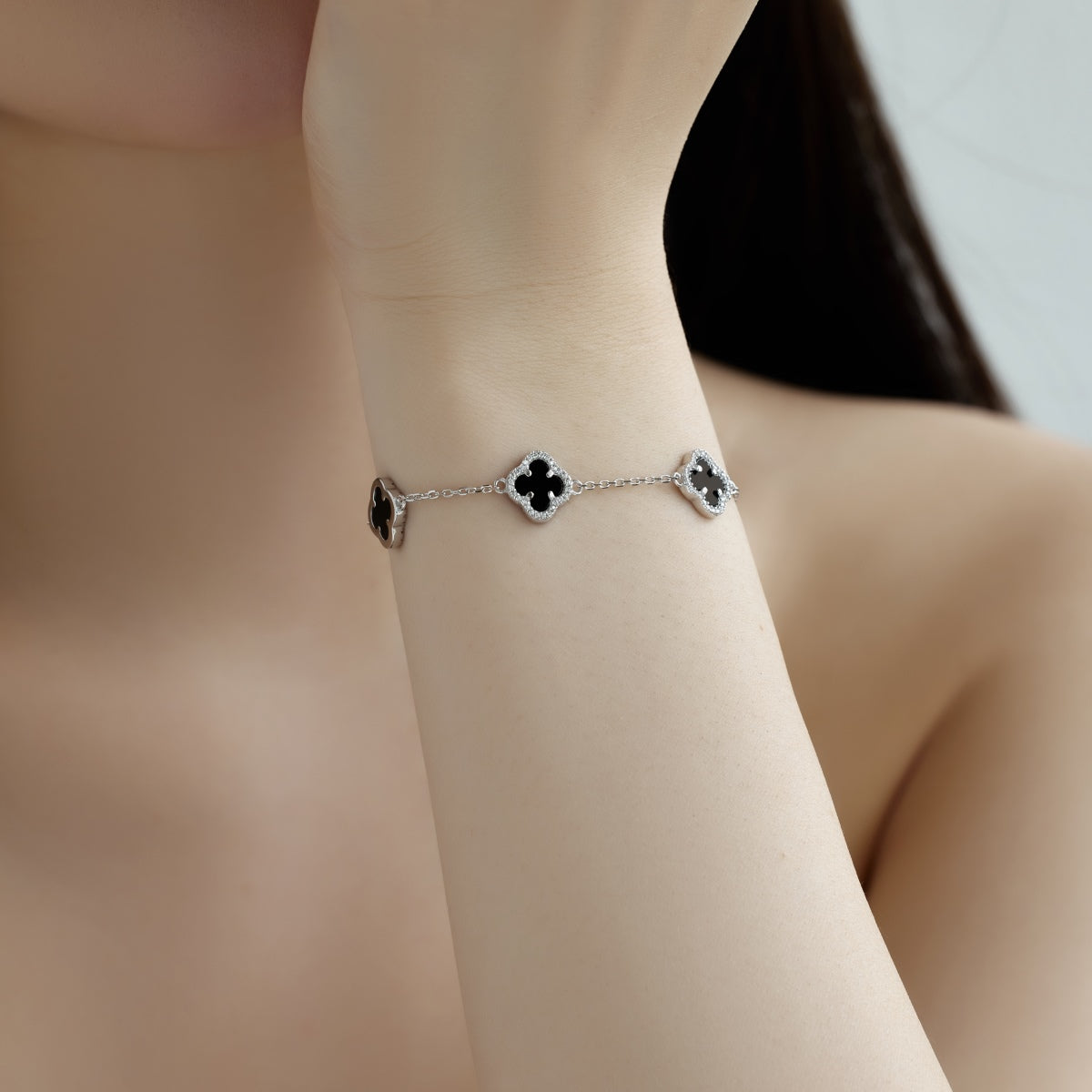 [Violet JW]Four-Leaf Clover Exquisite Bracelet