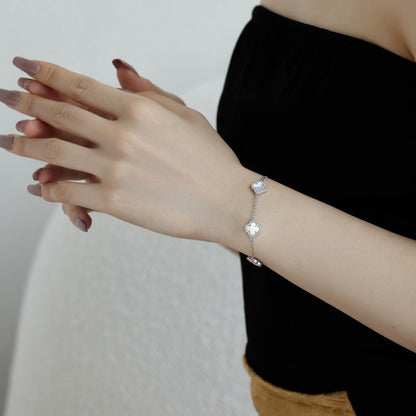 [Violet JW]Four-Leaf Clover Exquisite Bracelet