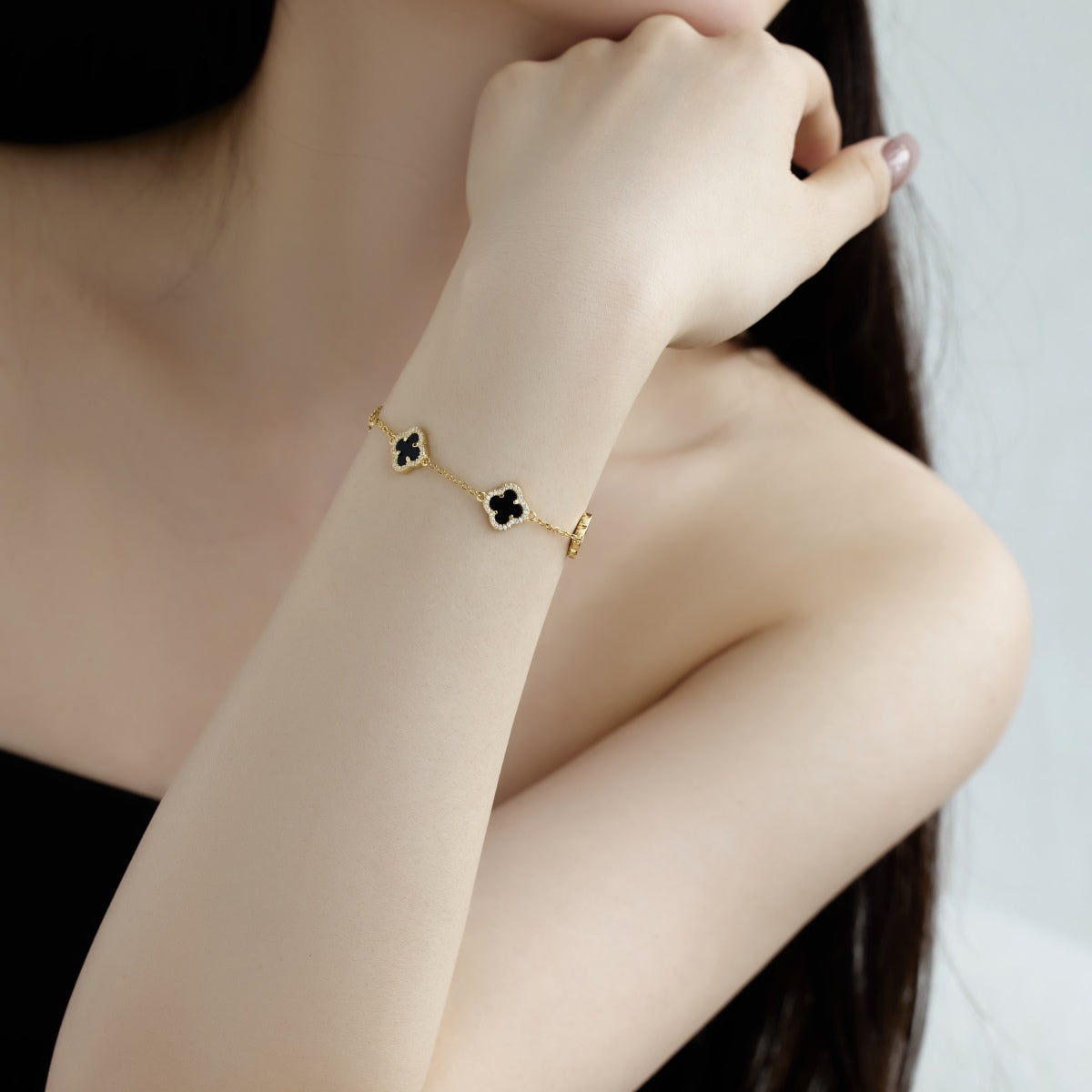 [Violet JW]Four-Leaf Clover Exquisite Bracelet
