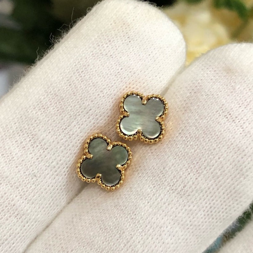 [Everoly JW]CLOVER MINI GOLD EARRINGS