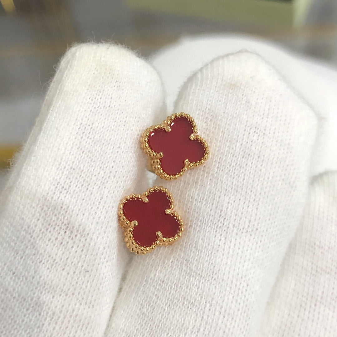 [Everoly JW]CLOVER MINI GOLD EARRINGS