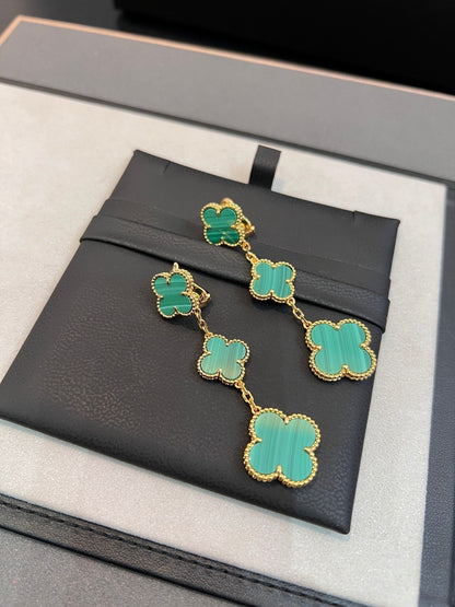 [Everoly JW]CLOVER MALACHITE 3 MOTIFS GOLD