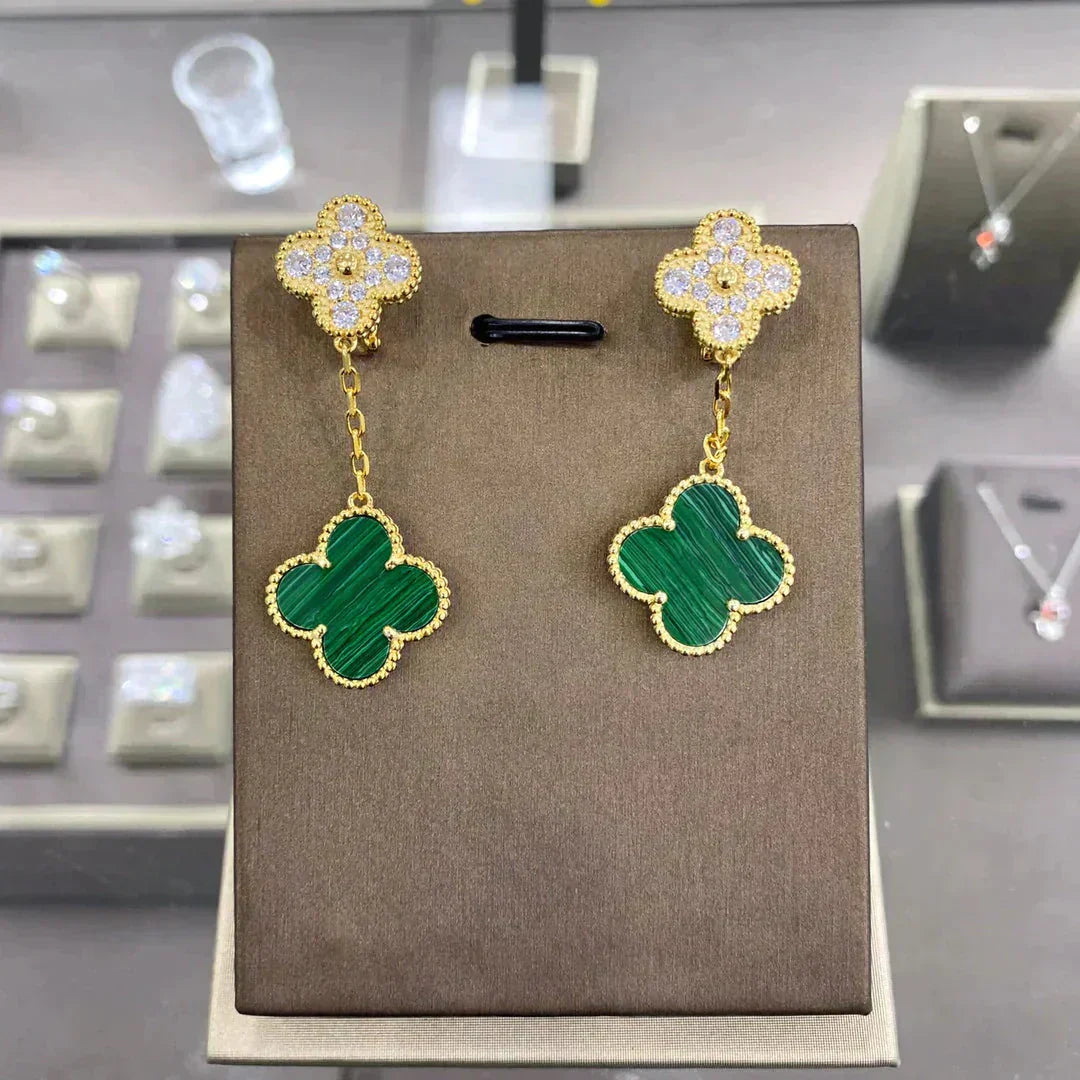 [Everoly JW]CLOVER 2 MOTIFS DIAMANTOHRRINGE (MEHRFACHE AUSWAHL)