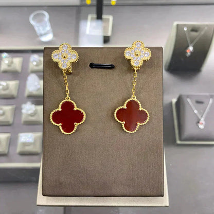 [Everoly JW]CLOVER 2 MOTIFS DIAMANTOHRRINGE (MEHRFACHE AUSWAHL)