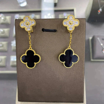 [Everoly JW]CLOVER 2 MOTIFS DIAMANTOHRRINGE (MEHRFACHE AUSWAHL)